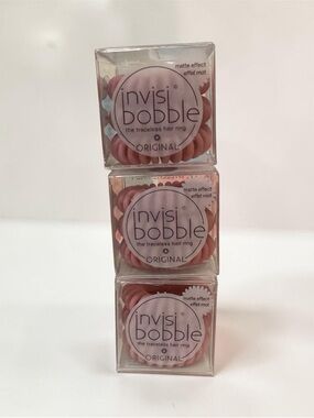 invisibobble Original Matte Effect Hair Rings - Blush Pink